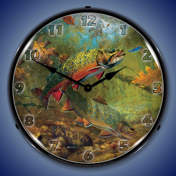 American Beauties Trout Clock