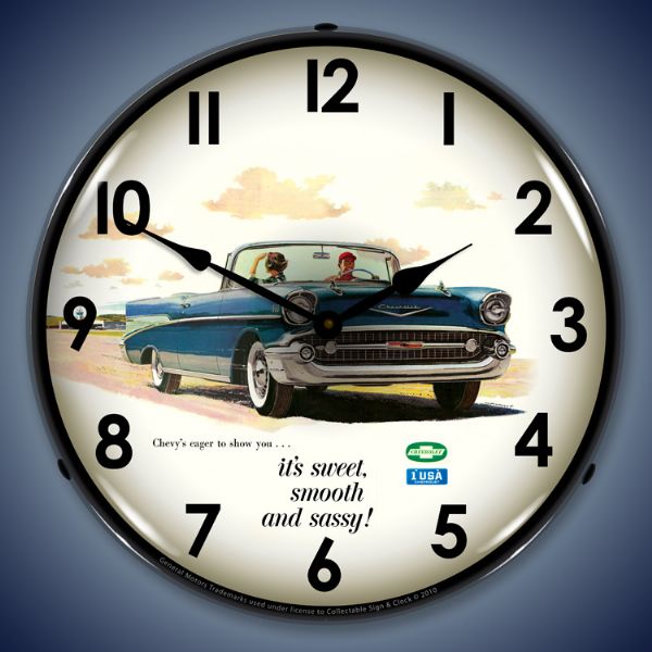 1957 Belair Lighted Clock