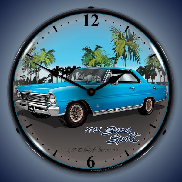 1966 Nova Lighted Clock