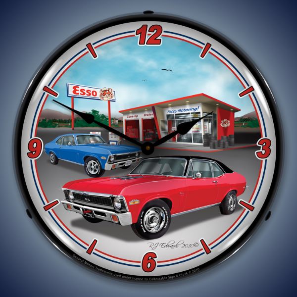 1970 Nova Lighted Clock