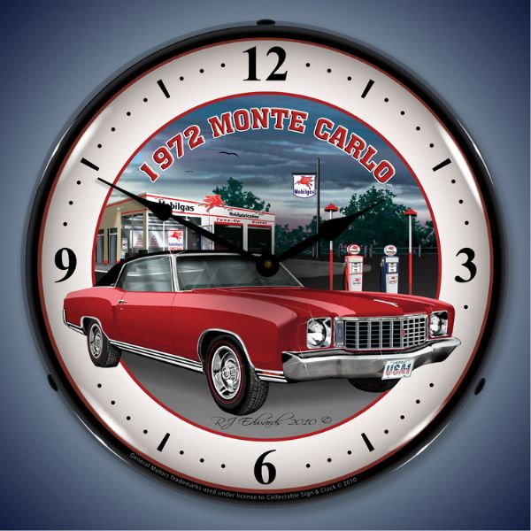 1972 Monte Carlo Lighted Clock