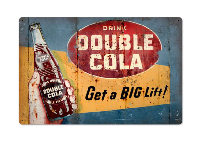 Drink Double Cola Sign