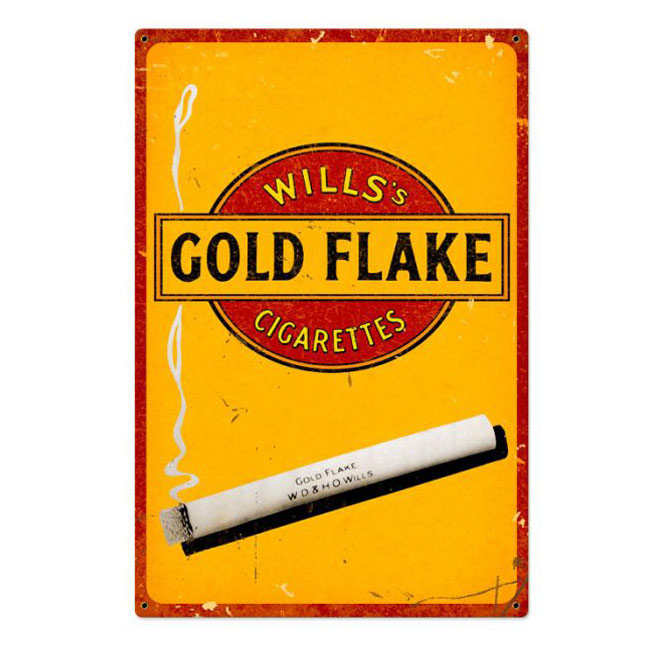Wills Gold Flake Cigarette Sign