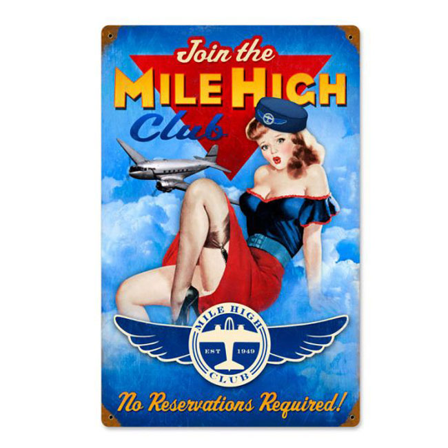 Mile High Club Sign