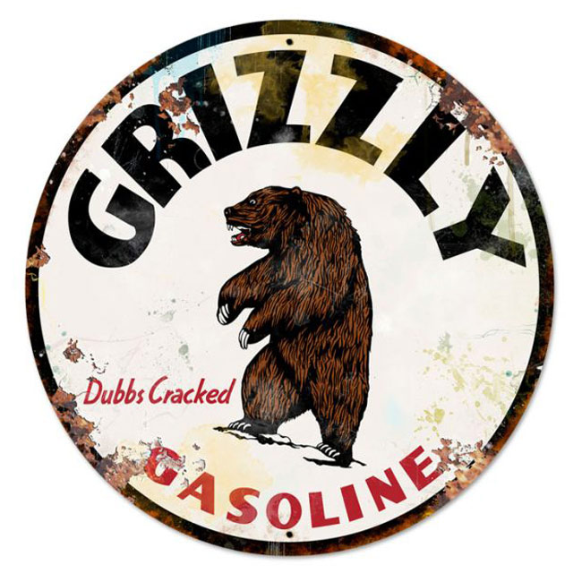 Grizzly Gasoline Sign