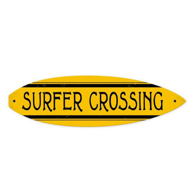 Surfer Crossing Sign