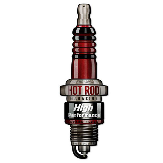 Hot Rod Spark Plug Sign