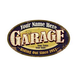 Personalized Garage Sign