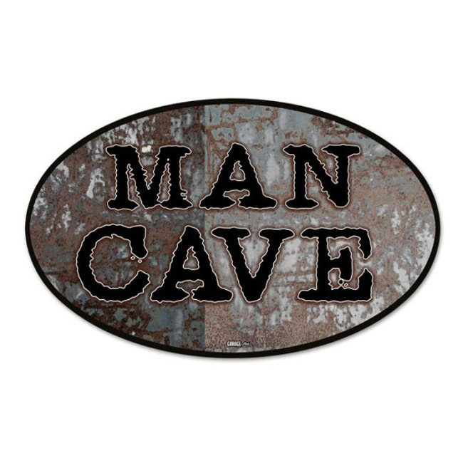 Man Cave Oval Sign