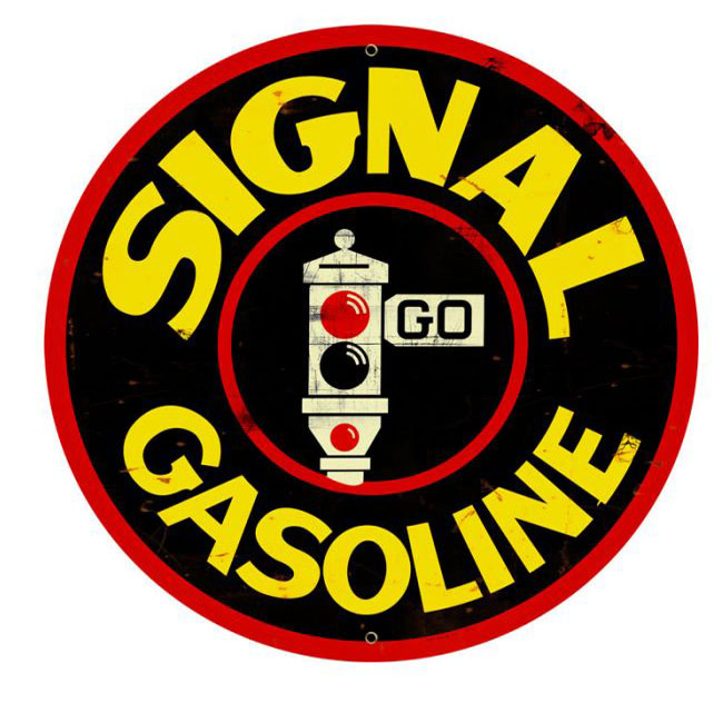 Signal Gasoline Sign