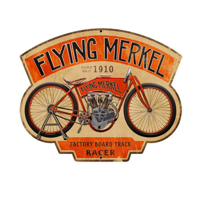 Flying Merkel Racer Shield Sign