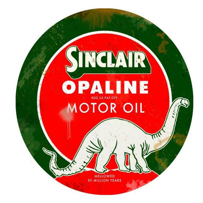 Sinclair Opaline Motor Oil Sign