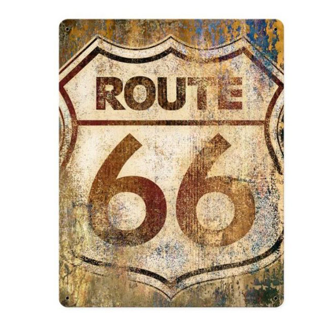 Rustic Route 66 Sign