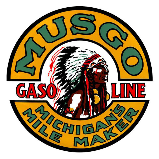 Musgo Gasoline Satin Style Sign