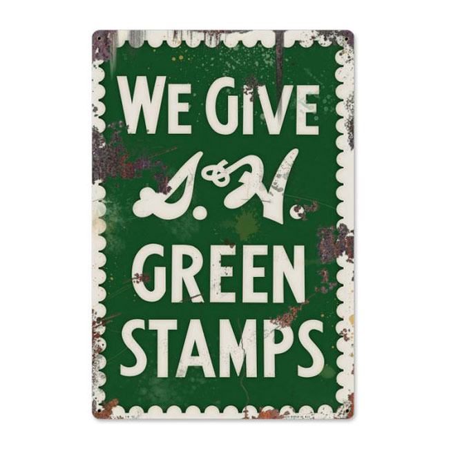 S&H Green Stamps Vintage Sign