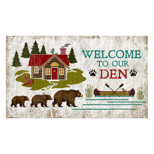 Welcome To Our Den Rustic Wood Sign 