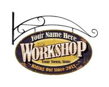 Personalized Workshop Sign