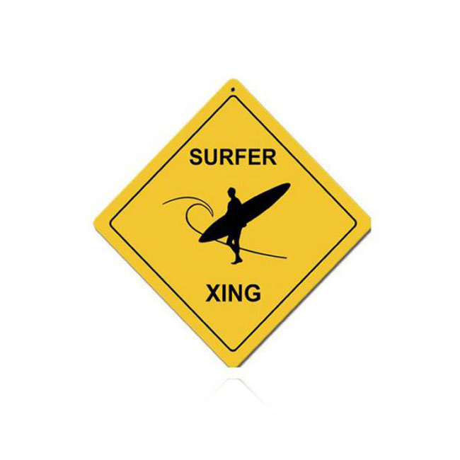 Surfer Crossing Sign