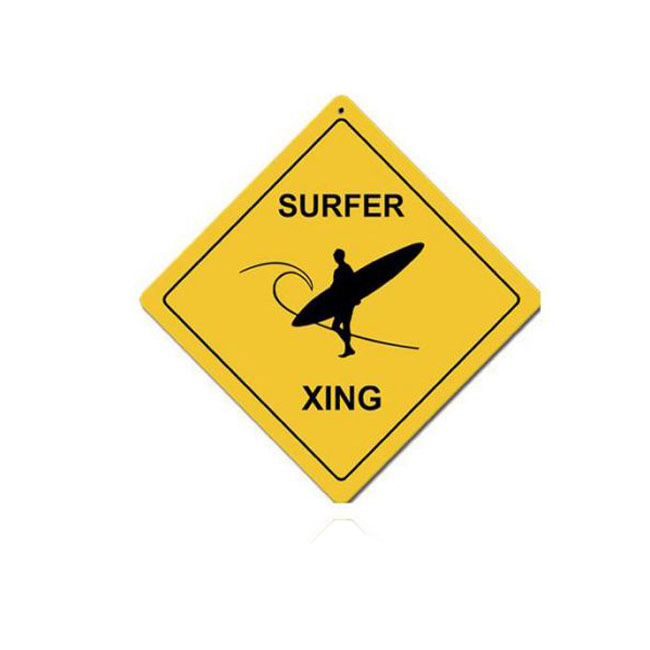 Surfer Crossing Sign