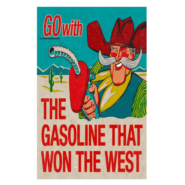 Phillips 66 The Gasoline That Won The West Sign