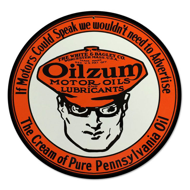 Oilzum Oil Sign