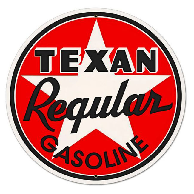 Texan Gasoline Sign