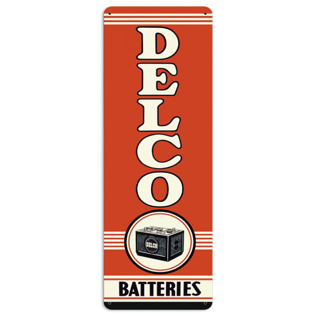 Delco Batteries Sign