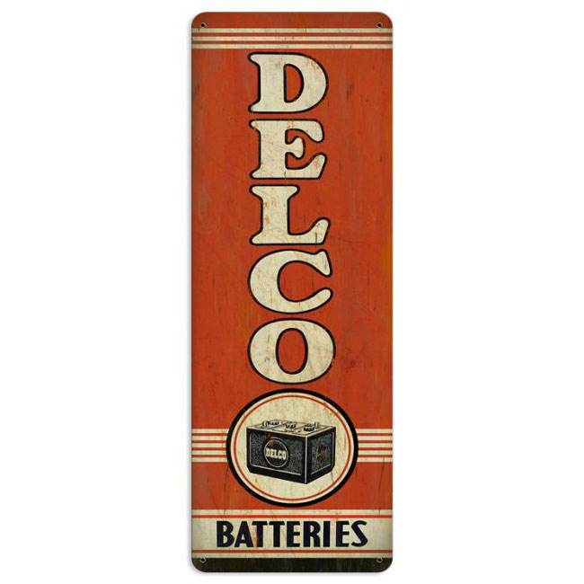 Delco Batteries Sign