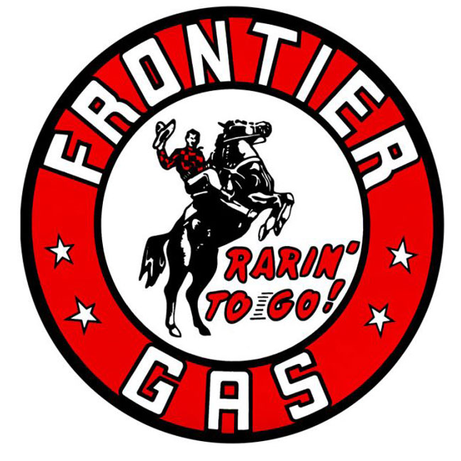 Frontier Gasoline Sign
