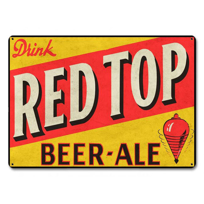Red Top Beer Sign