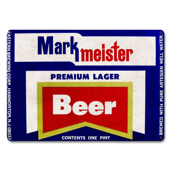 Mark Meister Beer Sign