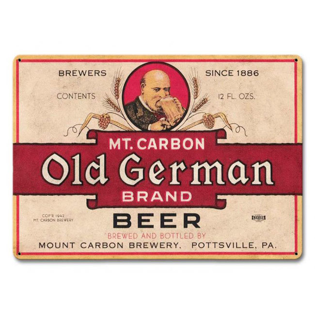Old German Beer Sign