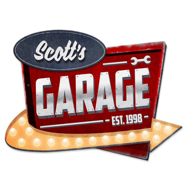 Personalized Garage Sign