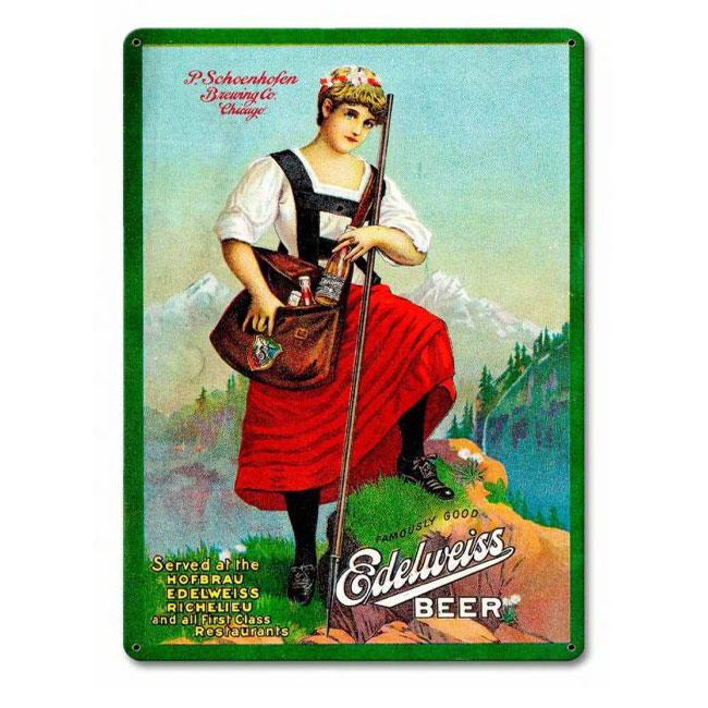 Edelweiss Beer Sign