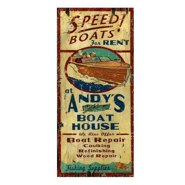 Boat House Sign