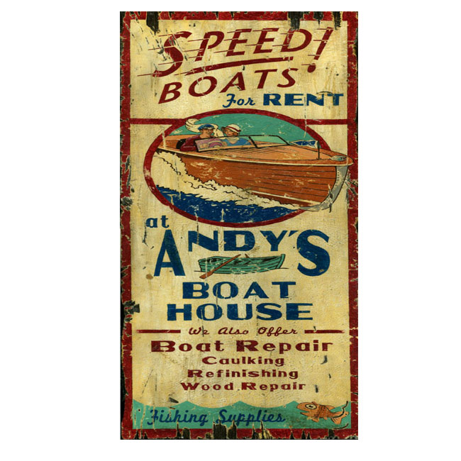 Boat House Sign