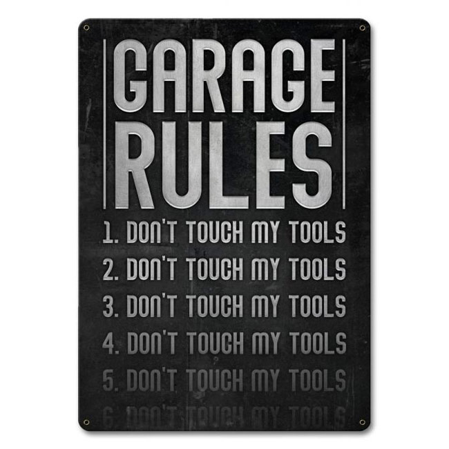 Garage Rules Sign