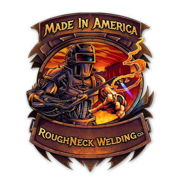 Roughneck Welding Sign