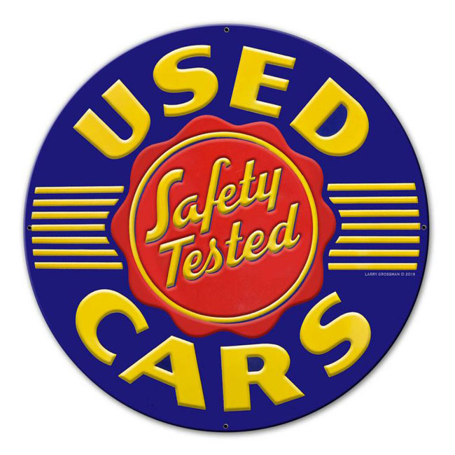 Safety Tested Used Cars Sign
