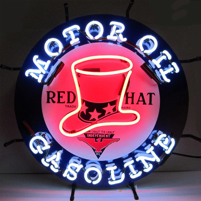 Red Hat Gas Neon Sign