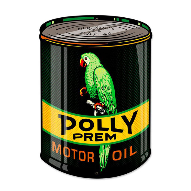 Polly Oil Can Sign