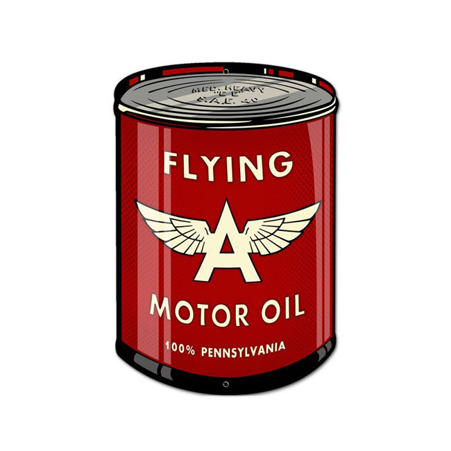 Flying A Oil Can Sign