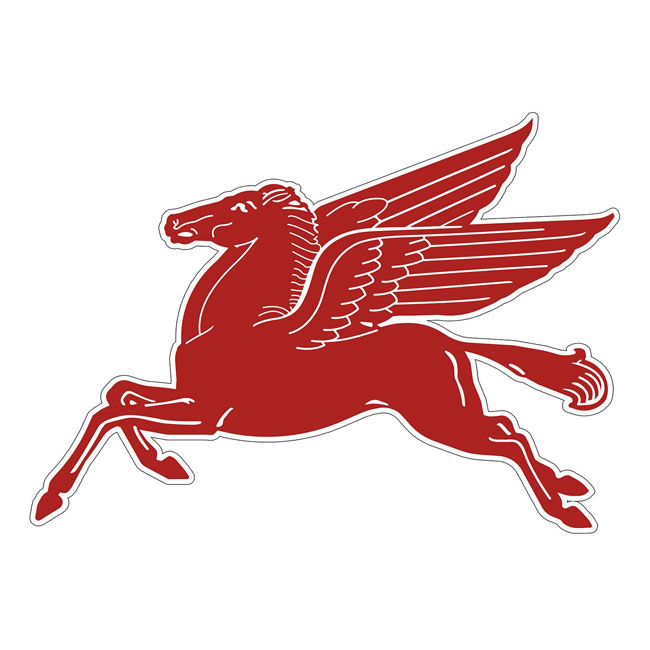Mobil Pegasus Flying Red Horse Sign