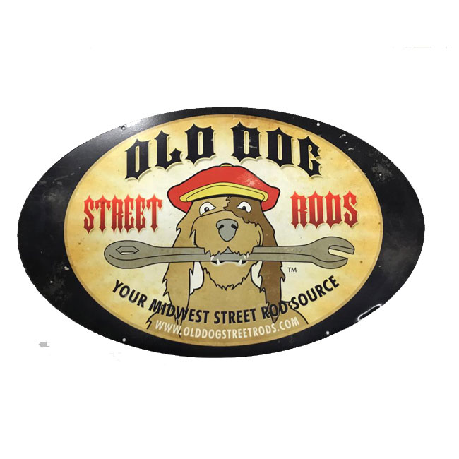 Custom Designed Sign For Old Dog Street Rods
