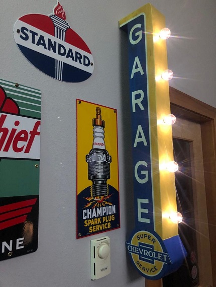 Chevrolet Garage Dougle Sided Led Sign