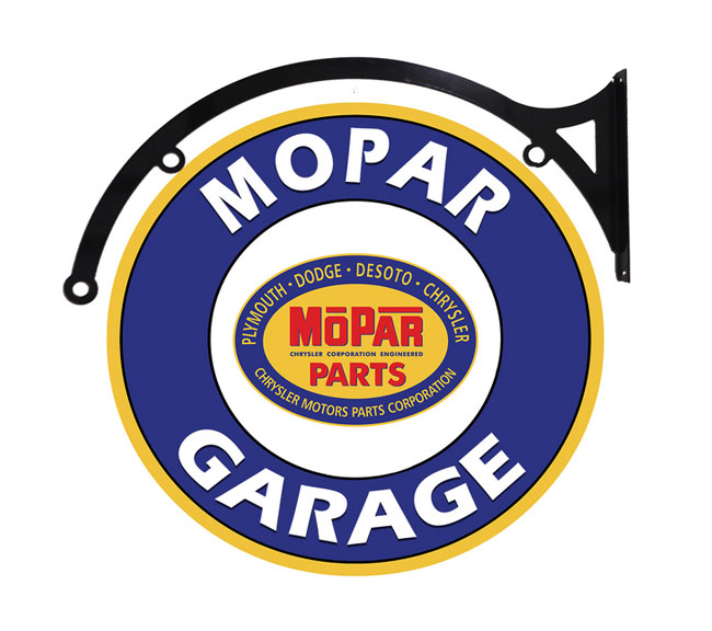 Mopar Garage Double Sided Sign 