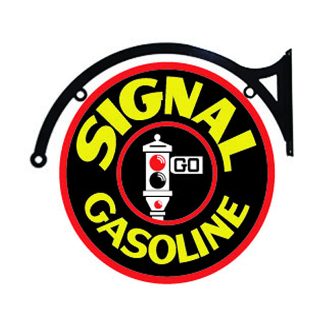 Signal Gas Hanging Sign - Double Sided