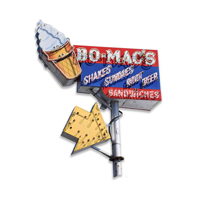 Bo Macs Drive In Sign