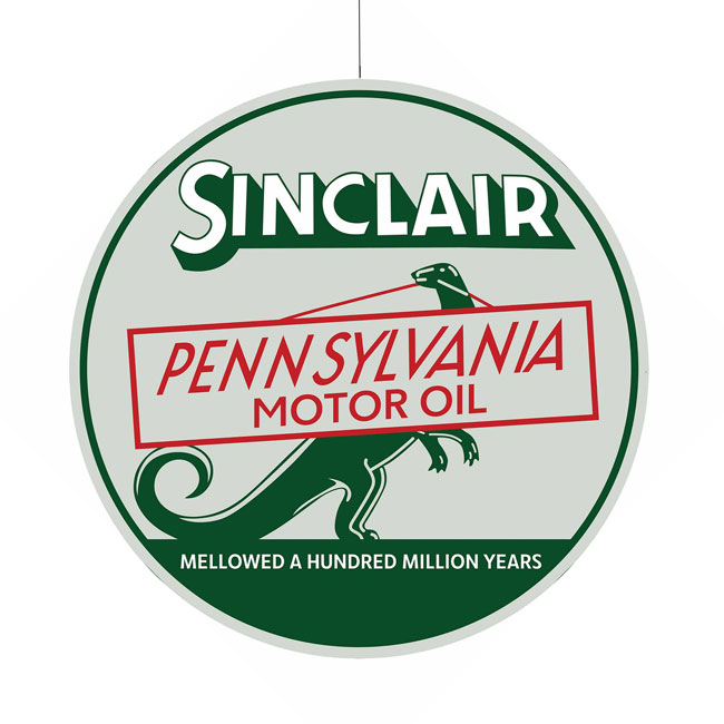 Sinclair Pennsylvania Motor Oil Sign 