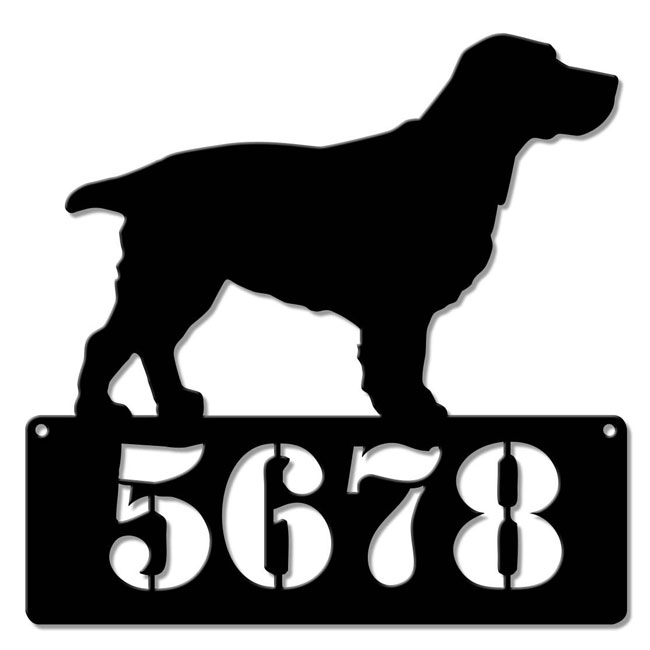 Cocker Address Sign